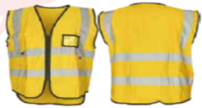 CHALECO DE BRIGADISTA PROFESIONAL - AMARILLO NEÓN